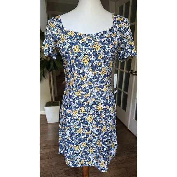 Vans Deco Ditsy Blue Floral Dress - Women's Small - Picture 10 of 10